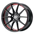 PR193 Gloss Black Red Machined 9x18 5/114,3 ET30 CB70.6 60° - Alumiinivanteet - 267814 - 1
