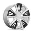 PR212 CHROME W/ GLOSS BLACK ACCENTS 9x22 6/139,7 ET28 CB78,1 60° - Alumiinivanteet - 325614 - 1