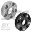 SCC Spacer 25mm System 4B ALU hopea/anod 5/130 CB71,6 - M14x1,5 (pari) - Rengas- ja vannetarvikkeet - 296614 - 1