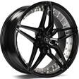 SV-AR Black glossy inner polished 9,5x19 5/120 ET35 CB74.1 60° - Alumiinivanteet - 314094 - 2