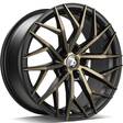SV-C Black Glossy Gold Front 8x18 5/120 ET33 CB72.6 60° - Alumiinivanteet - 323994 - 1