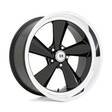 U136 TS GLOSS BLACK W/ DIAMOND CUT LIP 9x22 5/127 ET15 CB78,1 60° - Alumiinivanteet - 327724 - 1