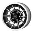 VN47 Satin Black Machined 8,5x15 5/114,3 ET6 CB86.2 60° - Alumiinivanteet - 260634 - 1