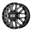 XD843 Gloss Black Milled - Front 8,25x20 8/200 ET127 CB142,0 60° - Alumiinivanteet - 241844 - 1
