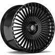 Hurricane Black Glossy 10x21 5/112 ET50 CB66.6 60° - Alumiinivanteet - 363524 - 1