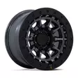 BR016 TUSK MATTE GUNMETAL W/ BLACK ROCK GUARD 8,5x17 6/139,7 ET0 CB106.1 60° - Alumiinivanteet - 353734 - 1