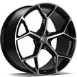 FANCY Black Front Polished 8x18 5/112 ET40 CB66.5 60° - Alumiinivanteet - 363554 - 1