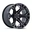 FC886 HAMMERHEAD GLOSS BLACK DARK TINTED CLEAR 10x22 6/135 ET-18 CB87,1 60° - Alumiinivanteet - 364514 - 1