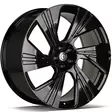 Imperial Black Glossy 10x22 5/112 ET20 CB66.5 60° - Alumiinivanteet - 363204 - 1
