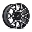 MO813 MASON GLOSS BLACK W/ MACHINED FACE 9x22 6/135/139,7 ET24 CB95.1 60° - Alumiinivanteet - 358234 - 1