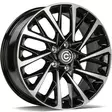 SPACE Black Front Polished 7,5x17 5/114,3 ET45 CB73,1 60° - Alumiinivanteet - 348494 - 1