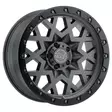 SPROCKET MATTE GUNMETAL W/ BLACK RING 9,5x17 5/127 ET-18 CB71,5 60° - Alumiinivanteet - 281364 - 1