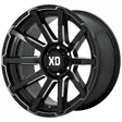 XD847 Gloss Black Milled 9x18 5/127 ET12 CB71,5 60° - Alumiinivanteet - 275004 - 1