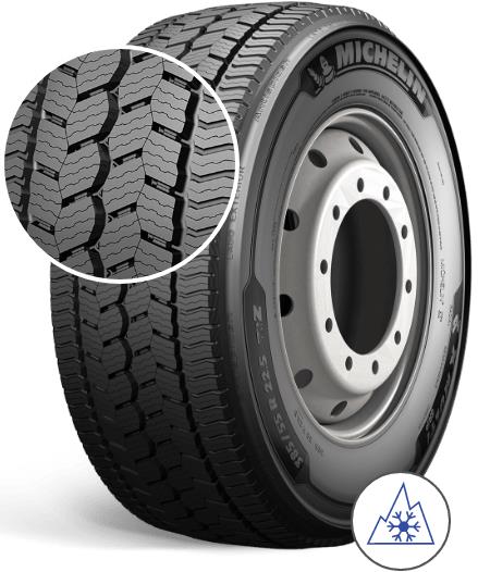 315/80R22,5 156L Michelin X MULTI GRIP Z 3PMSF STEER - Kuorma-auton renkaat - 335334 - 1