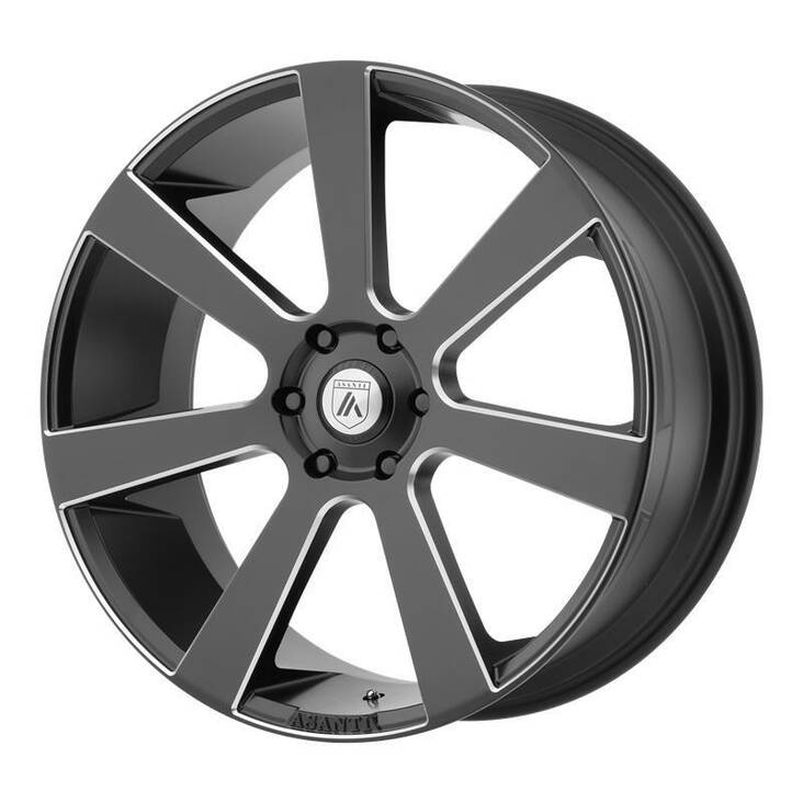 AB15 Satin Black Milled 9x24 6/139,7 ET35 CB100,5 60° - Alumiinivanteet - 241014 - 1