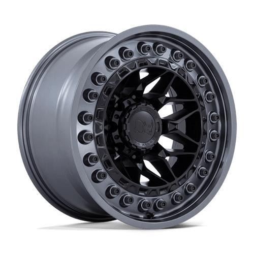 ALPHA MATTE BLACK W/ GUNMETAL LIP 9x18 8/170 ET20 CB125.1 60° - Alumiinivanteet - 329824 - 1