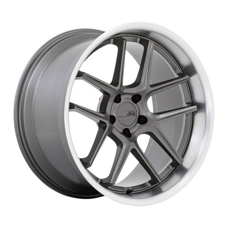 AR942 MATTE GUNMETAL W/ MACHINED LIP 11x20 5/115 ET-6 CB71,5 60° - Alumiinivanteet - 307584 - 1