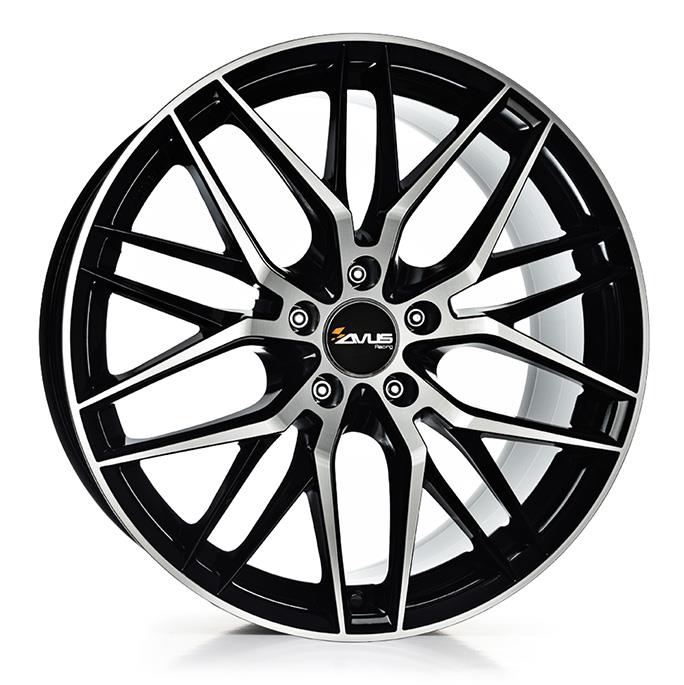 AVUS AF19 Black Polished 8,5x19 5/120 ET35 CB72,6 60° - Alumiinivanteet - 270344 - 1