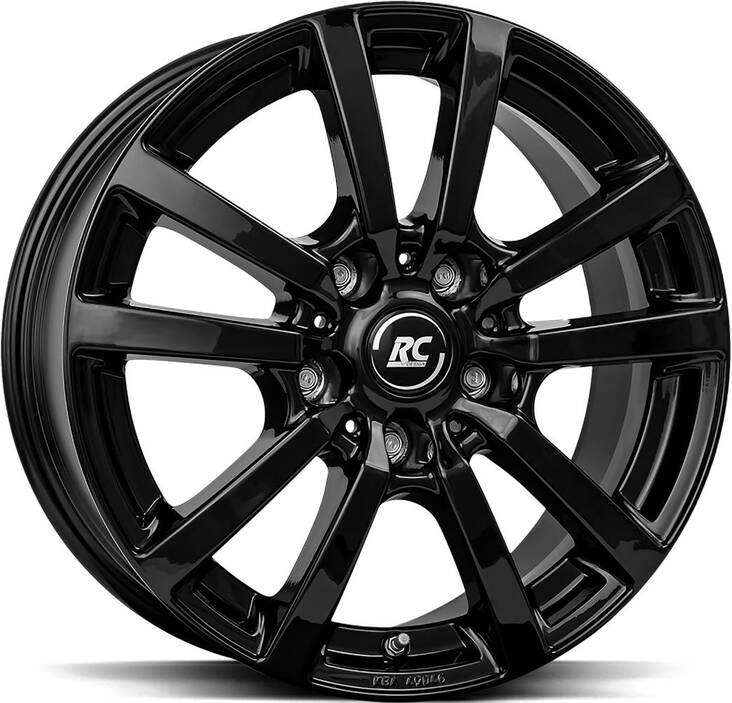 BROCK RC25T Shiny Black 6,5x16 5/120 ET51 CB65.1 R14 - Alumiinivanteet - 316374 - 1