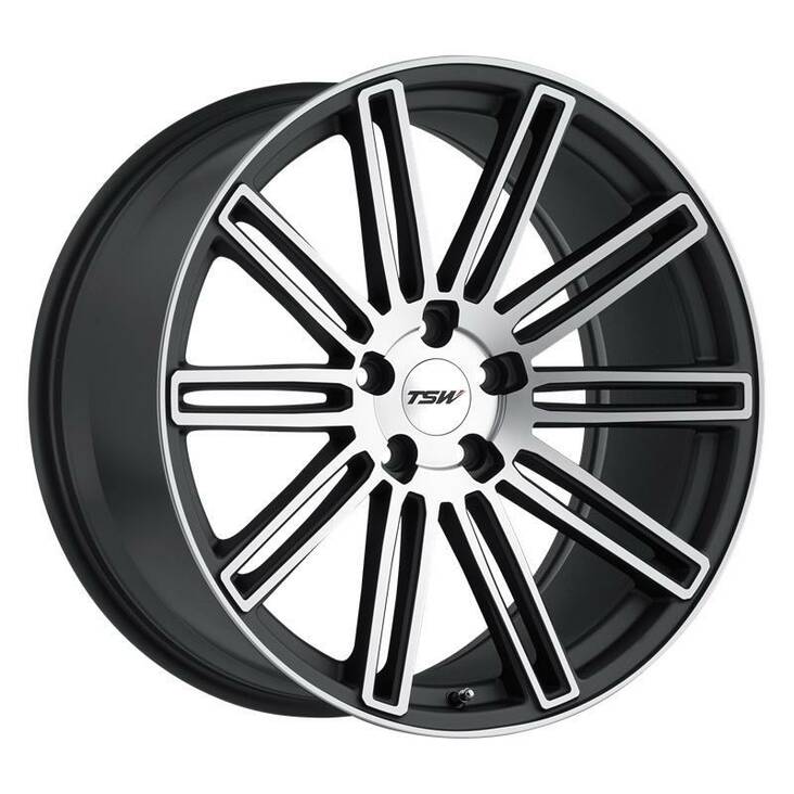 CROWTHORNE MATTE GUNMETAL W/ MATTE MACHINE FACE 9,5x18 5/120 ET35 CB76,1 60° - Alumiinivanteet - 307834 - 1
