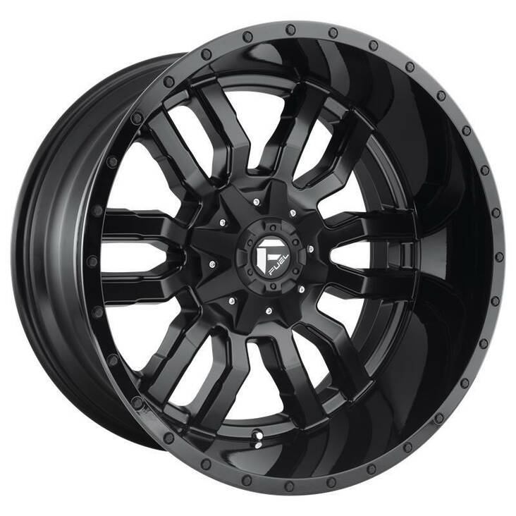 D596 SLEDGE MATTE BLACK GLOSS BLACK LIP 8x18 6/114,3/120 ET35 CB72.6 60° - Alumiinivanteet - 328034 - 1