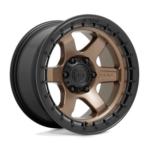 D751 BLOCK MATTE BRONZE W/ BLACK RING 9x18 5/127 ET1 CB71,5 60° - Alumiinivanteet - 337084 - 1