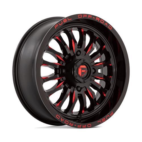 D822 ARC UTV GLOSS BLACK MILLED RED 7x18 4/137 ET13 CB110.1 60° - Alumiinivanteet - 326504 - 1
