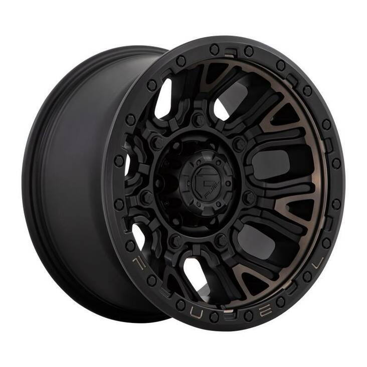 D824 TRACTION MATTE BLACK W/ DOUBLE DARK TINT 10x20 8/170 ET-18 CB125.1 60° - Alumiinivanteet - 311584 - 1