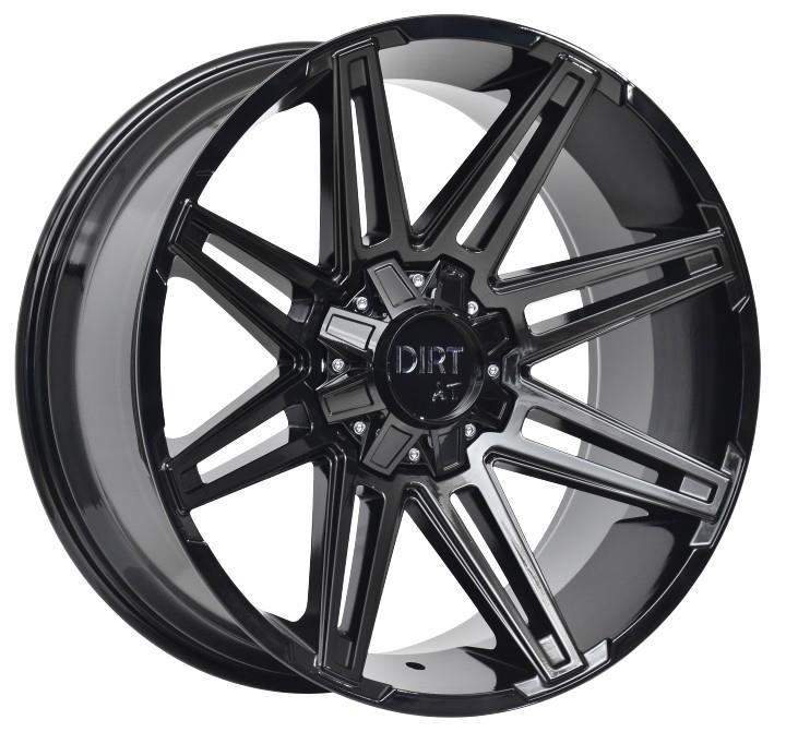 D88 Glossblack 8x18 6/130 ET48 CB84,1 60° - Alumiinivanteet - 317394 - 1