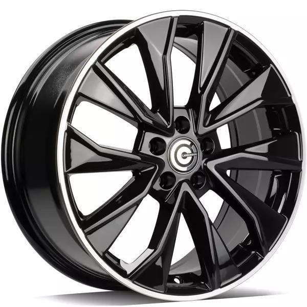 GASWORKS Black Glossy Lip Polished 7x17 5/112 ET40 CB57,1 60° - Alumiinivanteet - 323904 - 1