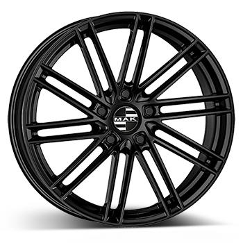 MAK Leipzig Gloss Black 9,5x22 5/130 ET55 CB71,6 R14 - Alumiinivanteet - 258634 - 1