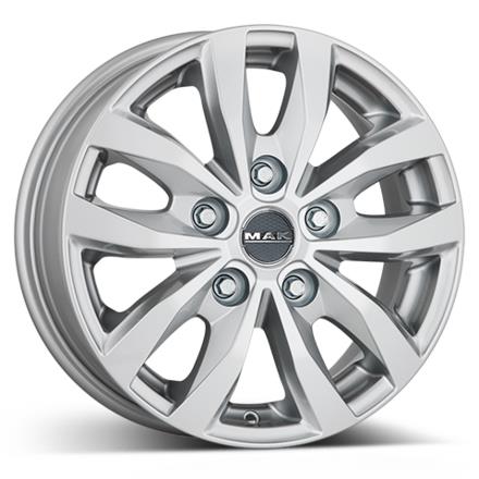 MAK Load 5 Silver 6,5x15 5/160 ET52 CB65,1 Flat - Alumiinivanteet - 33924 - 1