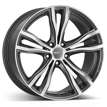 MAK X-Mode Gun Met-Mirr. 9x19 5/112 ET32 CB66,6 60° - Alumiinivanteet - 214454 - 1