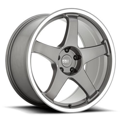 MR151 CS5 GUNMETAL W/ MACHINED LIP 9,5x18 5/114,3 ET15 CB72,6 60° - Alumiinivanteet - 288804 - 1