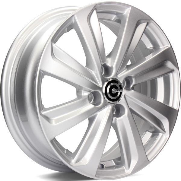 Pixel brilliant silver 5,5x15 4/100 ET35 CB67,1 60° - Alumiinivanteet - 313534 - 1