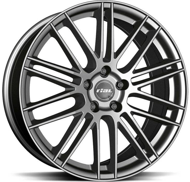 RIAL KiboX Metal Grey 9,5x21 5/112 ET53 CB66,6 R14 - Alumiinivanteet - 297734 - 1