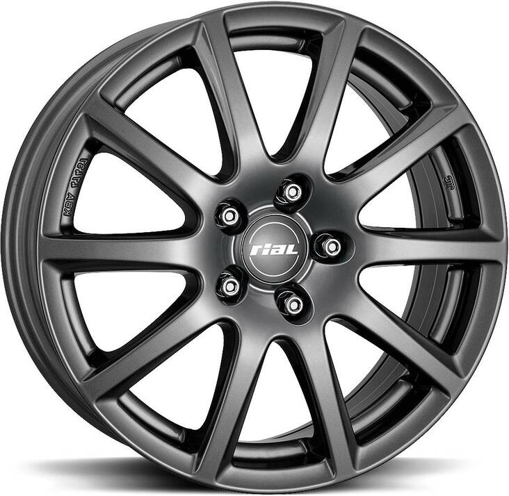 RIAL Milano Titanium 6,5x16 4/100 ET40 CB63.4 60° - Alumiinivanteet - 306894 - 1