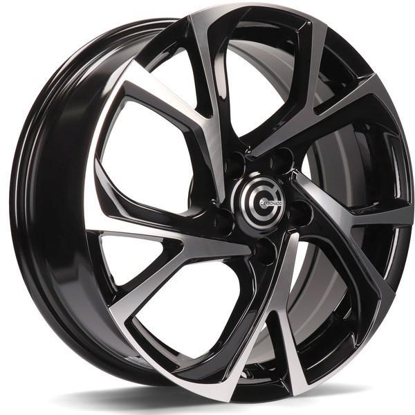 Tokio Black Front Polished 6,5x17 5/114,3 ET40 CB73.1 60° - Alumiinivanteet - 317564 - 1