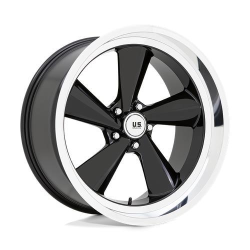 U136 TS GLOSS BLACK W/ DIAMOND CUT LIP 9x22 5/127 ET15 CB78,1 60° - Alumiinivanteet - 327724 - 1