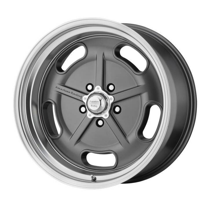 VN511 SALT FLAT MAG GRAY W/ DIAMOND CUT LIP 10,5x22 5/120,65 ET0 CB72,6 60° - Alumiinivanteet - 297434 - 1