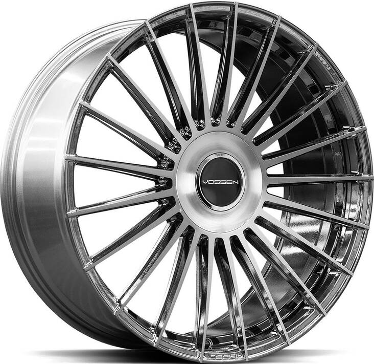 VOSSEN HF8 Brush Black Diam 10x24 6/135 ET25 CB87.1 60° - Alumiinivanteet - 312284 - 1