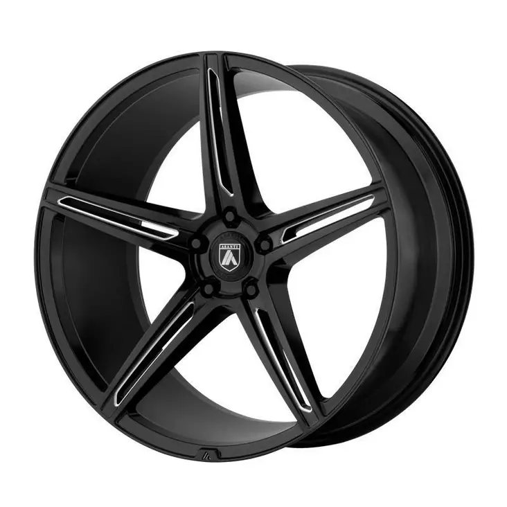 AB22 Gloss Black Milled 9x20 5/112 ET35 CB72,6 60° - Alumiinivanteet - 237894 - 1