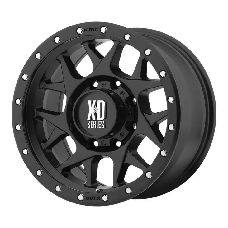 XD127 Satin Black With Reinforcing Ring 9x18 6/139,7 ET18 CB106,2 60° - Alumiinivanteet - 240084 - 1