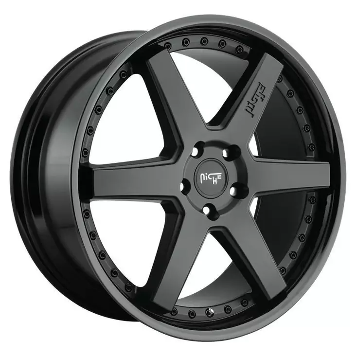NC192 GLOSS BLACK MATTE BLACK 8,5x18 5/107,95 ET40 CB72,6 - Alumiinivanteet - 276984 - 1