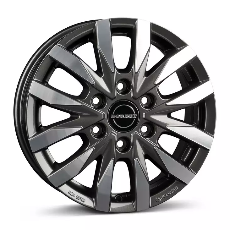 BORBET CW6 Mistral Anthracite Gloss Pol 6,5x16 6/130 ET62 CB84,1 60° - Alumiinivanteet - 339894 - 1
