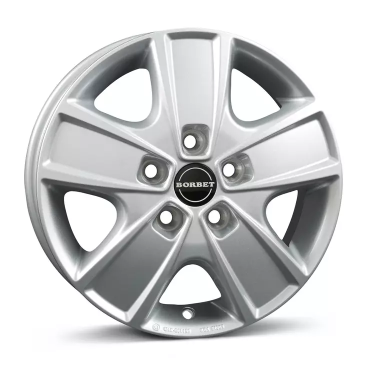 BORBET CWG Chrystal Silver 6x16 5/130 ET68 CB78,1 60° - Alumiinivanteet - 340084 - 1