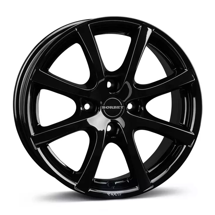 BORBET LV4 Black Glossy 7x17 4/100 ET44 CB64,0 60° - Alumiinivanteet - 340204 - 1