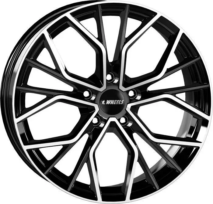 TIARA Black Polished 8x18 5/112 ET30 60° - Alumiinivanteet - 360564 - 1