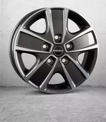 CWG Anthracite Dark Polished 6x16 5/130 ET68 60° - Alumiinivanteet - 360984 - 1