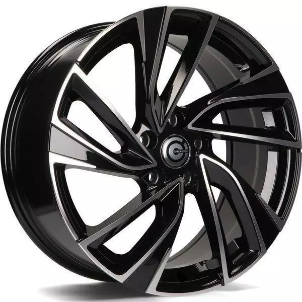 Monaco Black Front Polished 6,5x15 5/100 ET38 CB57.1 60° - Alumiinivanteet - 363474 - 1